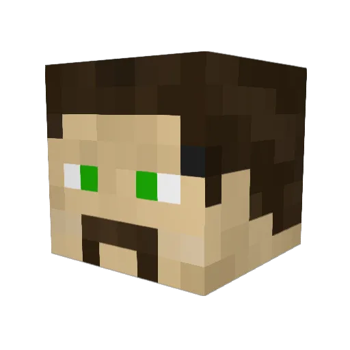 BBDavid1 Minecraft avatar head, 3D render