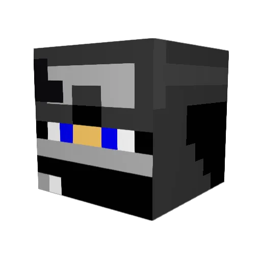 BBG02 Minecraft avatar head, 3D render
