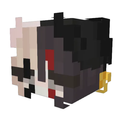 BBIBBI04 Minecraft avatar head, 3D render