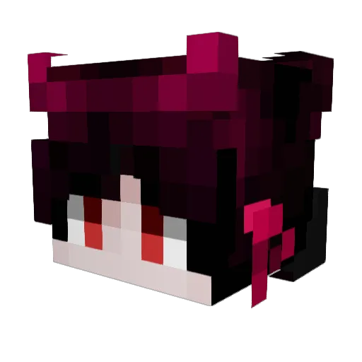 BBIHA Minecraft avatar head, 3D render