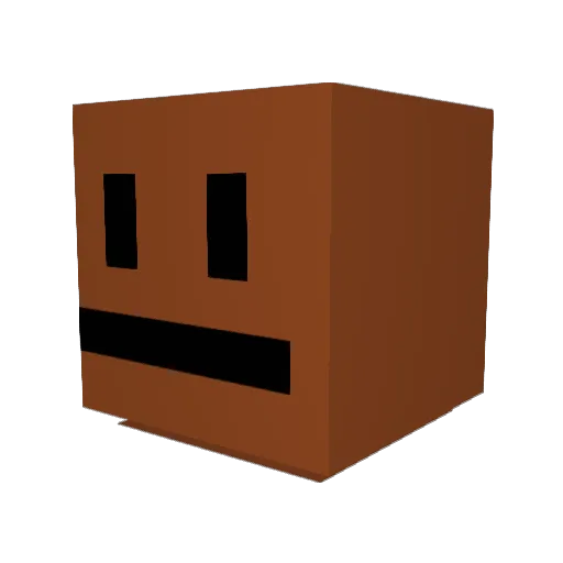 BBKET Minecraft avatar head, 3D render