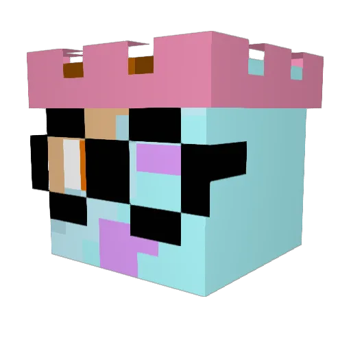 BBMaster_753 Minecraft avatar head, 3D render