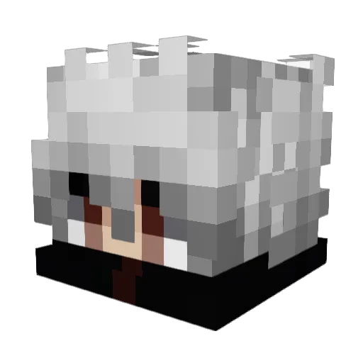 BBOATT_ Minecraft avatar head, 3D render