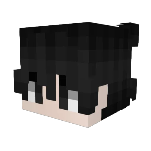 BBOP1 Minecraft avatar head, 3D render