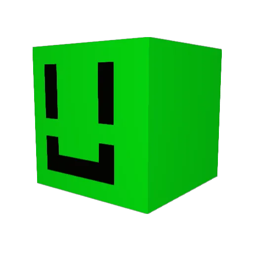 BBQ19 Minecraft avatar head, 3D render