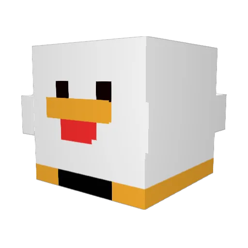 BBQPitmaster Minecraft avatar head, 3D render