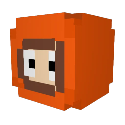 BBQSauceDad Minecraft avatar head, 3D render