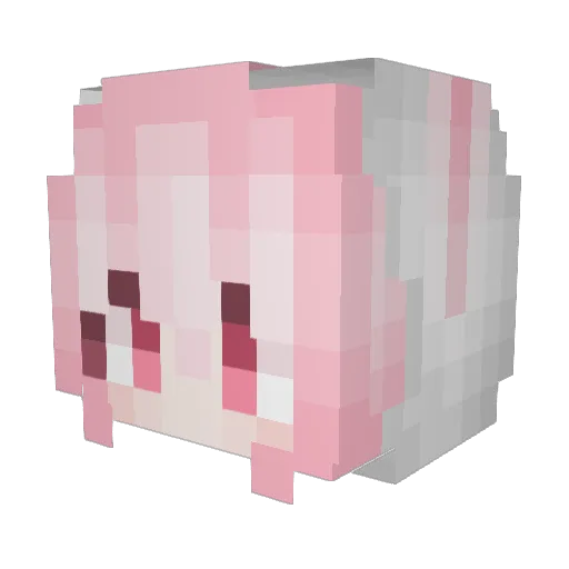 BBQ_Rabbit Minecraft avatar head, 3D render