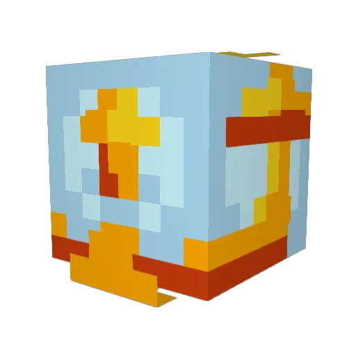 BBQpackage Minecraft avatar head, 3D render