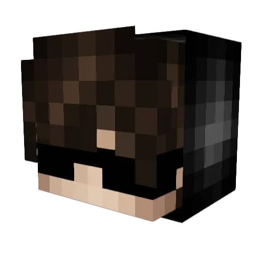 BBRESEN08 Minecraft avatar head, 3D render