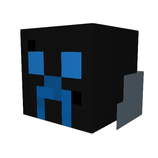 BBR_PVP Minecraft avatar head, 3D render