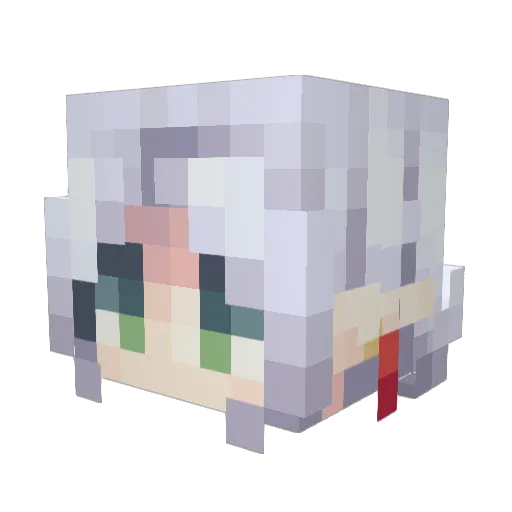 BBTF Minecraft avatar head, 3D render