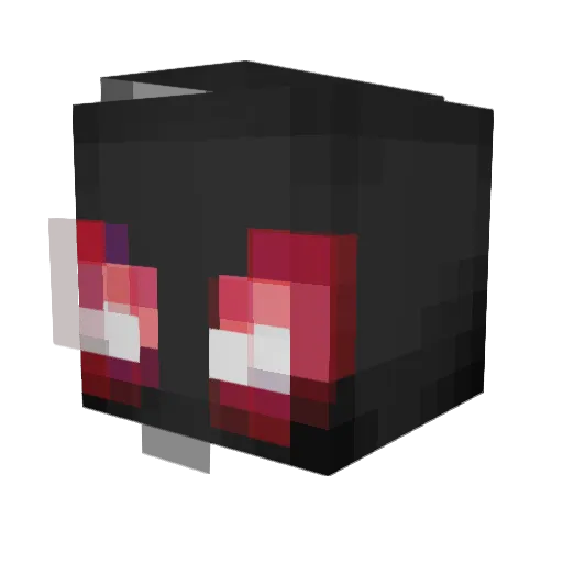 BBUR6666 Minecraft avatar head, 3D render