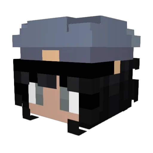 BBYLINNY Minecraft avatar head, 3D render