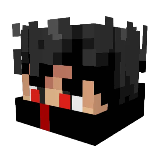 BBZNOT Minecraft avatar head, 3D render