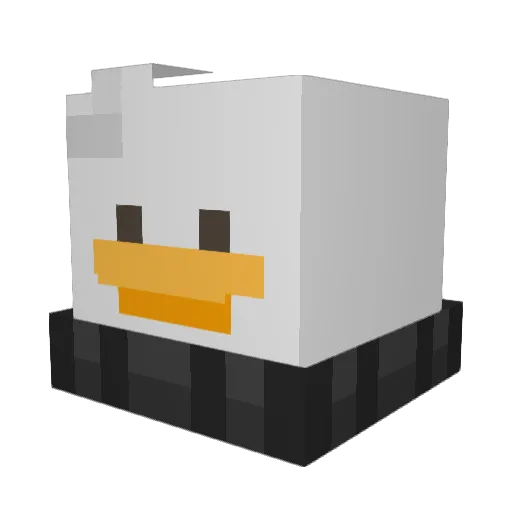 BB_Brenn Minecraft avatar head, 3D render