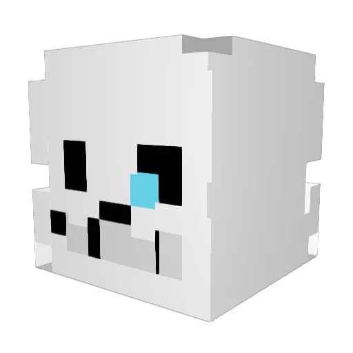 BB_Gaming07 Minecraft avatar head, 3D render