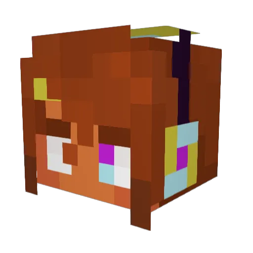BB_Muffin Minecraft avatar head, 3D render