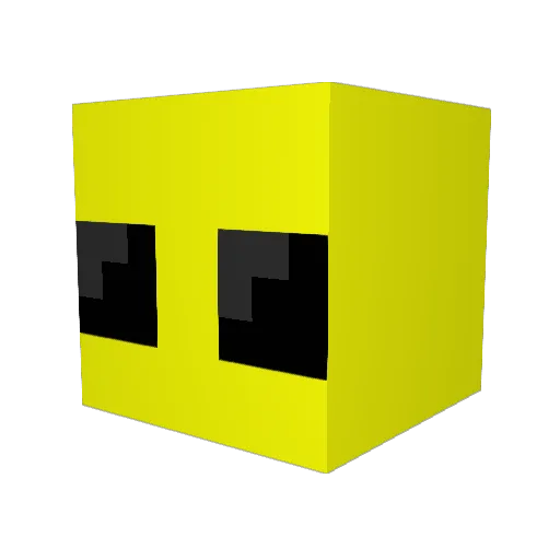 BB_walnut Minecraft avatar head, 3D render