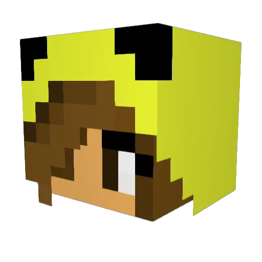 BBandit92 Minecraft avatar head, 3D render