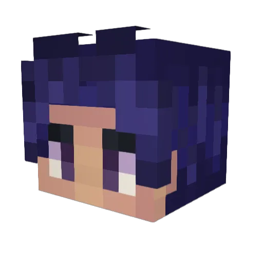 BBane Minecraft avatar head, 3D render