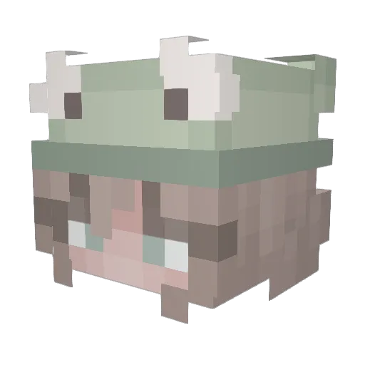 BBertha Minecraft avatar head, 3D render