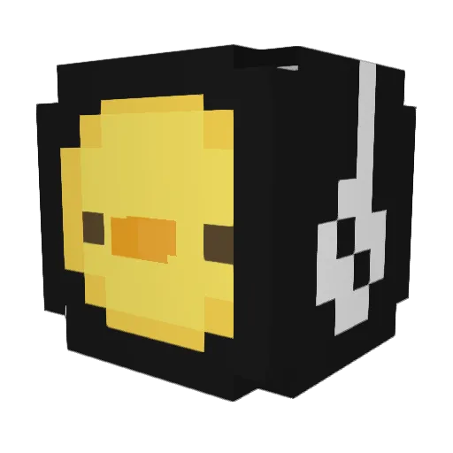 BBgamer101 Minecraft avatar head, 3D render
