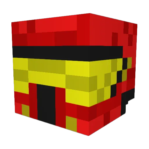 BBisepic Minecraft avatar head, 3D render