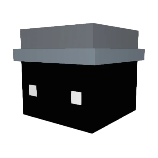 BBlockedxf Minecraft avatar head, 3D render