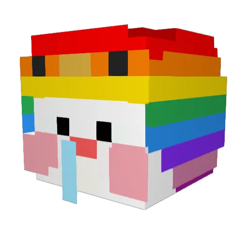 BBoDak Minecraft avatar head, 3D render