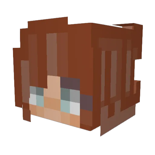 BBrandii Minecraft avatar head, 3D render