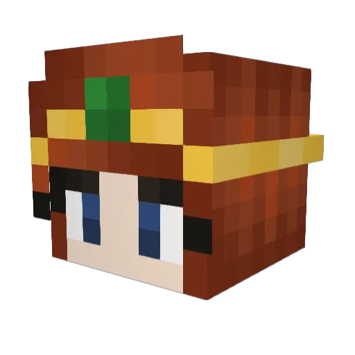 BBrooklez Minecraft avatar head, 3D render