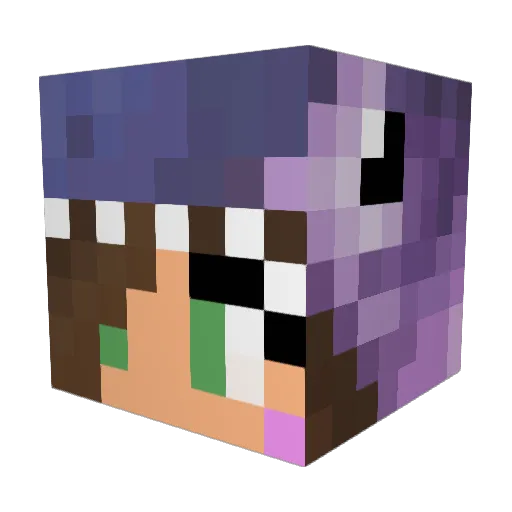 BBrosters Minecraft avatar head, 3D render