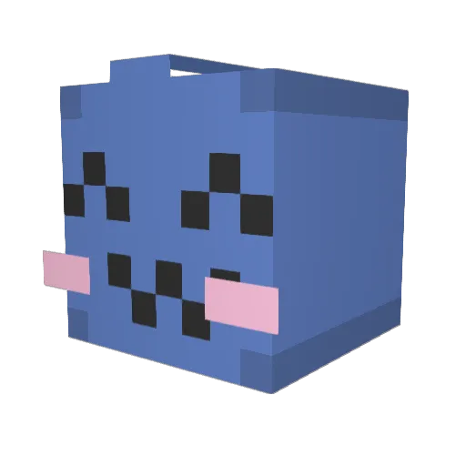 BBumbie Minecraft avatar head, 3D render