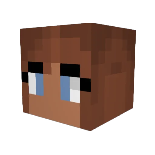 BButterCup Minecraft avatar head, 3D render