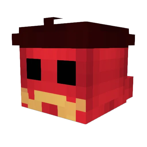 BC1088 Minecraft avatar head, 3D render
