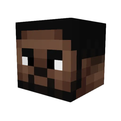 BC3500 Minecraft avatar head, 3D render