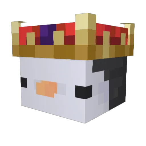 BCAISP Minecraft avatar head, 3D render