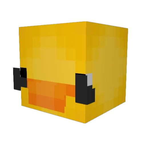 BCAT691 Minecraft avatar head, 3D render