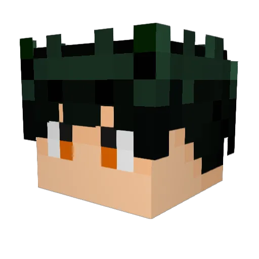 BCBKortex Minecraft avatar head, 3D render
