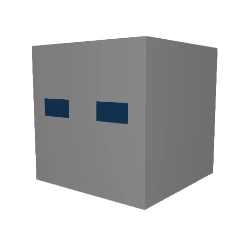 BCCP Minecraft avatar head, 3D render