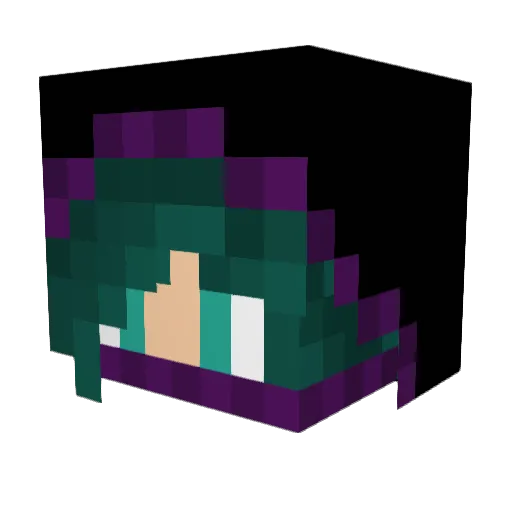 BCE_HOPM_Mal4ic Minecraft avatar head, 3D render
