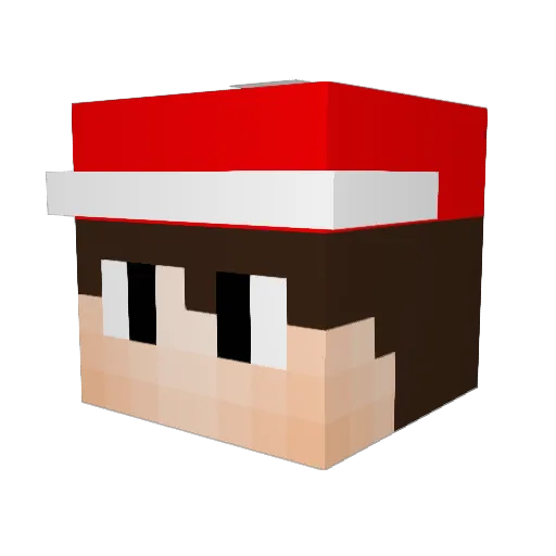 BCIB_Realmuto Minecraft avatar head, 3D render