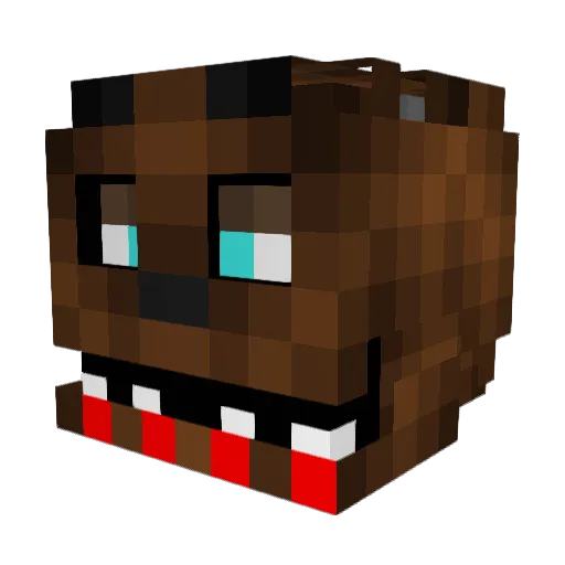 BCJR03 Minecraft avatar head, 3D render