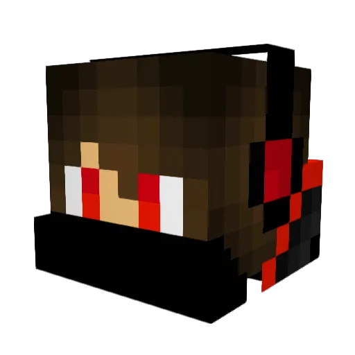 BCK597 Minecraft avatar head, 3D render