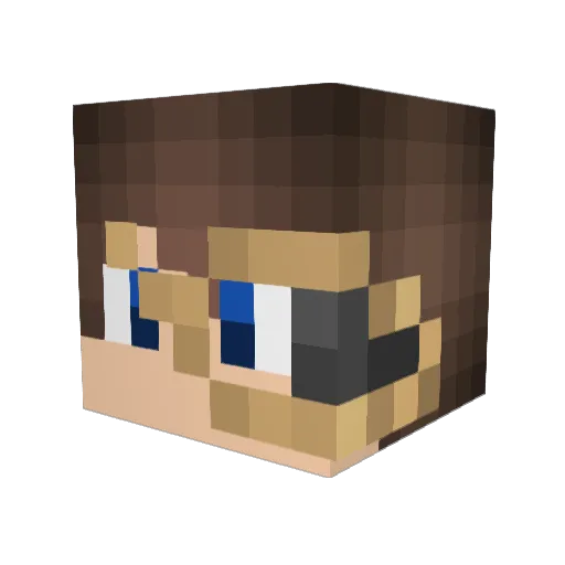BCLBGAMBLE Minecraft avatar head, 3D render