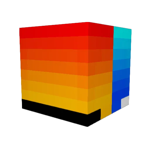 BCMSR Minecraft avatar head, 3D render