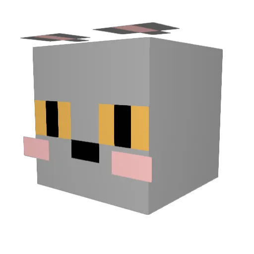BCW2013 Minecraft avatar head, 3D render