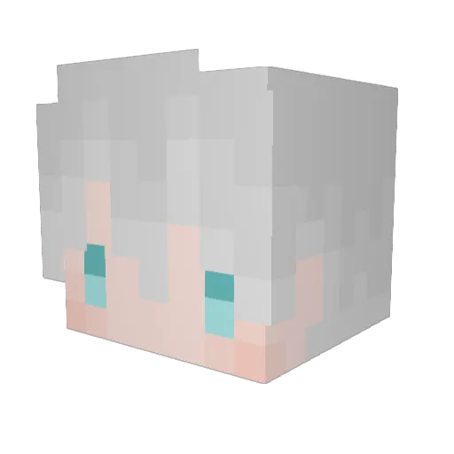 BCXiaoYi Minecraft avatar head, 3D render