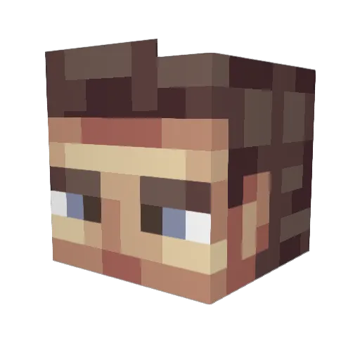 BC_Himbo Minecraft avatar head, 3D render